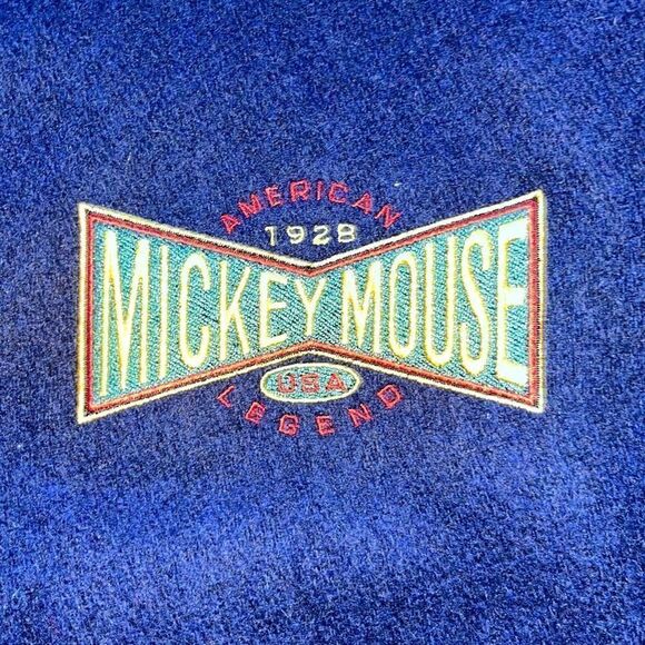 Vintage Disney Studios Wool Mickey Mouse Bomber Jacket~Size L Spirit Jacket - Picture 4 of 16
